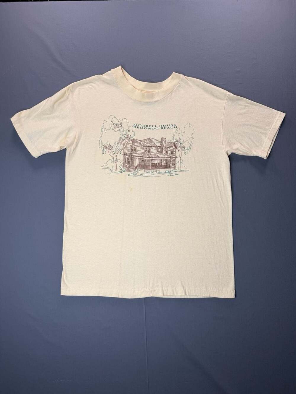 Vintage 80’s Hanes Beefy-T Morrell House Redondo Beach Graphic T-Shirt M